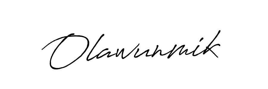 Make a beautiful signature design for name Olawunmik. With this signature (Antro_Vectra_Bolder) style, you can create a handwritten signature for free. Olawunmik signature style 7 images and pictures png