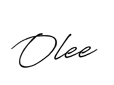 Olee stylish signature style. Best Handwritten Sign (Antro_Vectra_Bolder) for my name. Handwritten Signature Collection Ideas for my name Olee. Olee signature style 7 images and pictures png