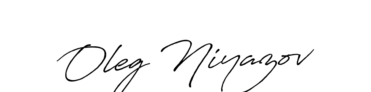 Oleg Niyazov stylish signature style. Best Handwritten Sign (Antro_Vectra_Bolder) for my name. Handwritten Signature Collection Ideas for my name Oleg Niyazov. Oleg Niyazov signature style 7 images and pictures png