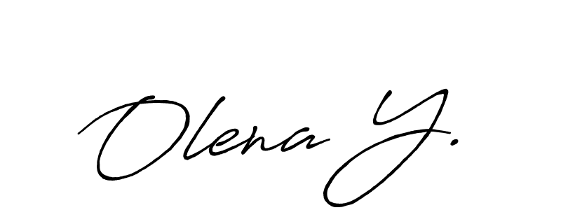 Once you've used our free online signature maker to create your best signature Antro_Vectra_Bolder style, it's time to enjoy all of the benefits that Olena Y. name signing documents. Olena Y. signature style 7 images and pictures png