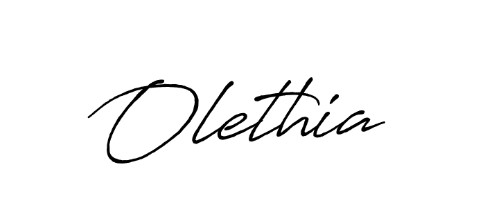 Create a beautiful signature design for name Olethia. With this signature (Antro_Vectra_Bolder) fonts, you can make a handwritten signature for free. Olethia signature style 7 images and pictures png