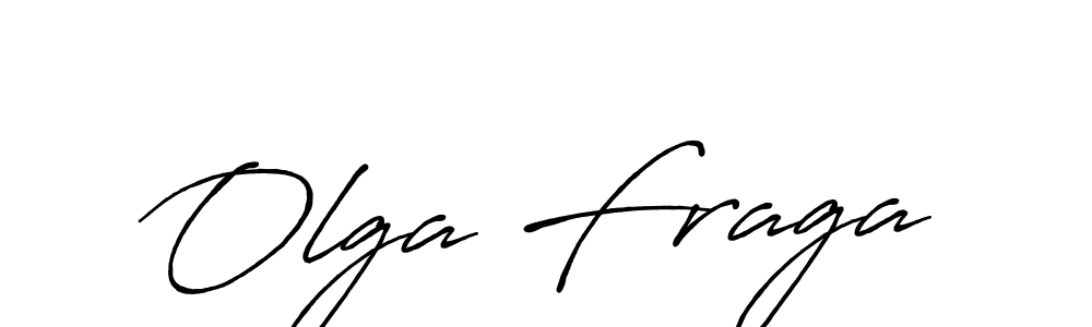 if you are searching for the best signature style for your name Olga Fraga. so please give up your signature search. here we have designed multiple signature styles  using Antro_Vectra_Bolder. Olga Fraga signature style 7 images and pictures png