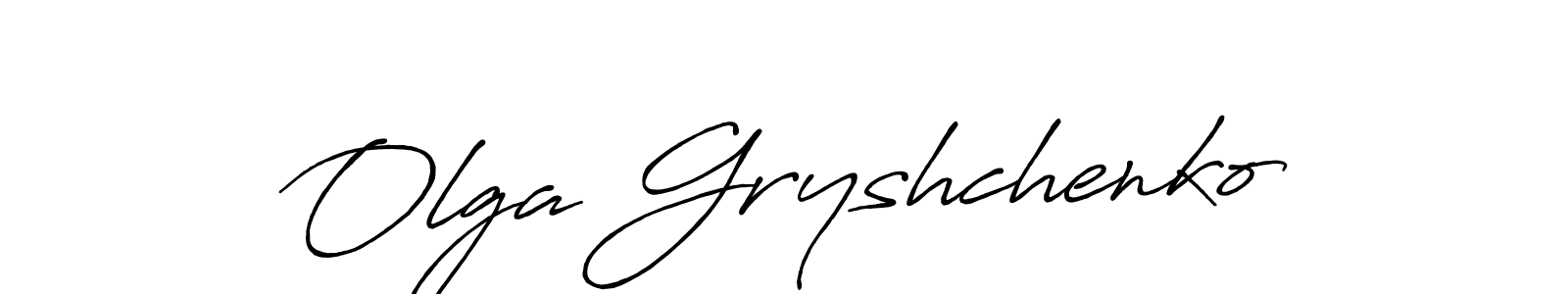Make a beautiful signature design for name Olga Gryshchenko. Use this online signature maker to create a handwritten signature for free. Olga Gryshchenko signature style 7 images and pictures png