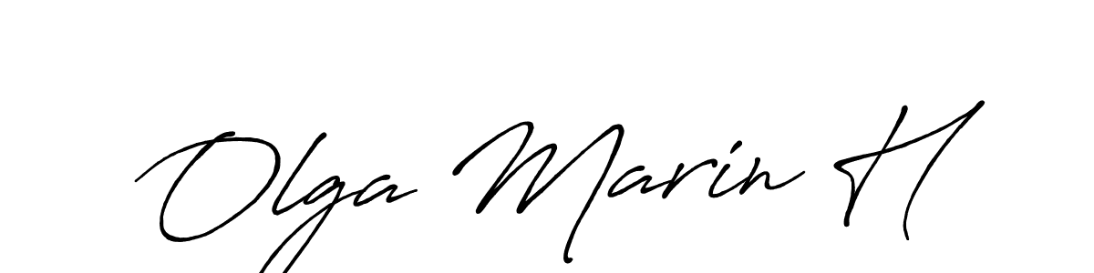 You can use this online signature creator to create a handwritten signature for the name Olga Marin H. This is the best online autograph maker. Olga Marin H signature style 7 images and pictures png