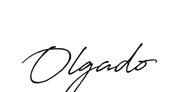 Olgado stylish signature style. Best Handwritten Sign (Antro_Vectra_Bolder) for my name. Handwritten Signature Collection Ideas for my name Olgado. Olgado signature style 7 images and pictures png