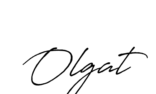 Olgat stylish signature style. Best Handwritten Sign (Antro_Vectra_Bolder) for my name. Handwritten Signature Collection Ideas for my name Olgat. Olgat signature style 7 images and pictures png