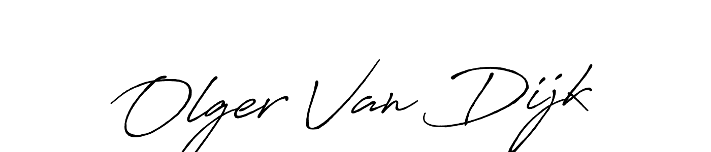 Antro_Vectra_Bolder is a professional signature style that is perfect for those who want to add a touch of class to their signature. It is also a great choice for those who want to make their signature more unique. Get Olger Van Dijk name to fancy signature for free. Olger Van Dijk signature style 7 images and pictures png