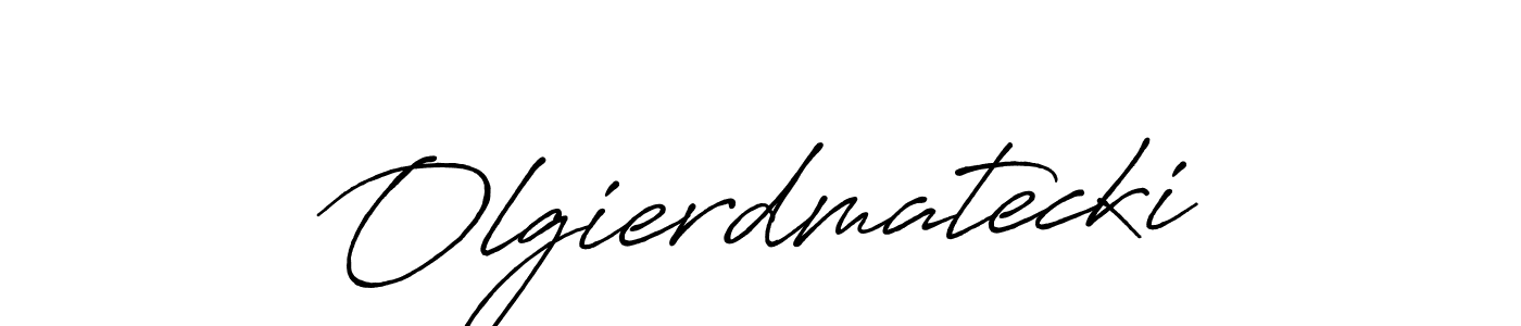 Design your own signature with our free online signature maker. With this signature software, you can create a handwritten (Antro_Vectra_Bolder) signature for name Olgierdmatecki. Olgierdmatecki signature style 7 images and pictures png