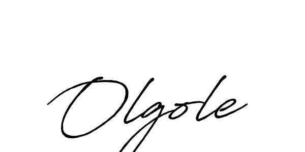 How to make Olgole signature? Antro_Vectra_Bolder is a professional autograph style. Create handwritten signature for Olgole name. Olgole signature style 7 images and pictures png