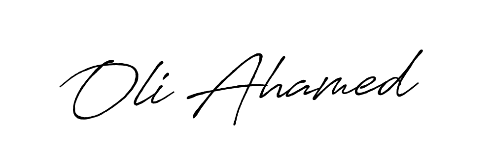 Once you've used our free online signature maker to create your best signature Antro_Vectra_Bolder style, it's time to enjoy all of the benefits that Oli Ahamed name signing documents. Oli Ahamed signature style 7 images and pictures png