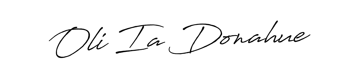 Also You can easily find your signature by using the search form. We will create Oli Ia Donahue name handwritten signature images for you free of cost using Antro_Vectra_Bolder sign style. Oli Ia Donahue signature style 7 images and pictures png