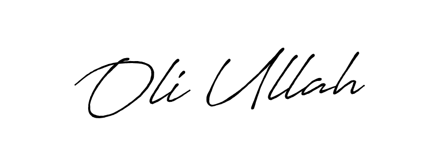 Also You can easily find your signature by using the search form. We will create Oli Ullah name handwritten signature images for you free of cost using Antro_Vectra_Bolder sign style. Oli Ullah signature style 7 images and pictures png