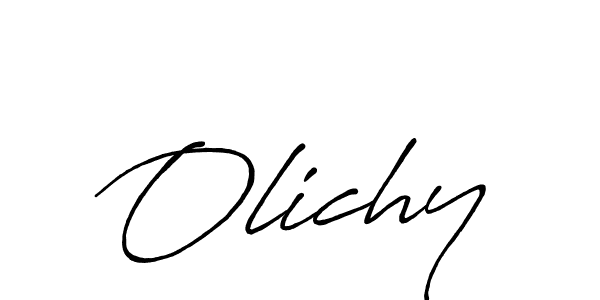 It looks lik you need a new signature style for name Olichy. Design unique handwritten (Antro_Vectra_Bolder) signature with our free signature maker in just a few clicks. Olichy signature style 7 images and pictures png