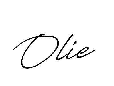 How to make Olie signature? Antro_Vectra_Bolder is a professional autograph style. Create handwritten signature for Olie name. Olie signature style 7 images and pictures png