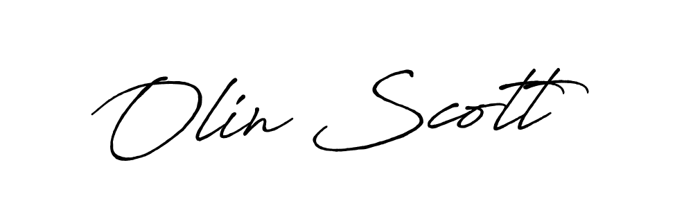 Also we have Olin Scott name is the best signature style. Create professional handwritten signature collection using Antro_Vectra_Bolder autograph style. Olin Scott signature style 7 images and pictures png