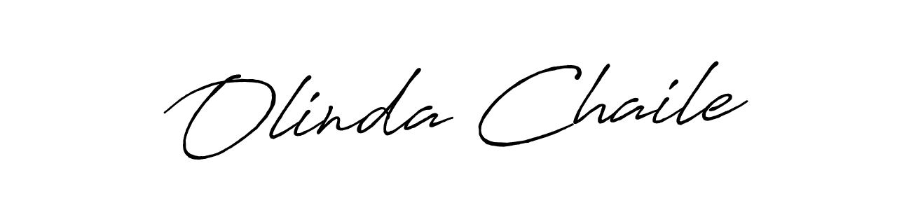 How to make Olinda Chaile signature? Antro_Vectra_Bolder is a professional autograph style. Create handwritten signature for Olinda Chaile name. Olinda Chaile signature style 7 images and pictures png