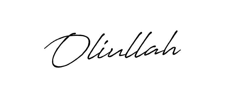 Oliullah stylish signature style. Best Handwritten Sign (Antro_Vectra_Bolder) for my name. Handwritten Signature Collection Ideas for my name Oliullah. Oliullah signature style 7 images and pictures png