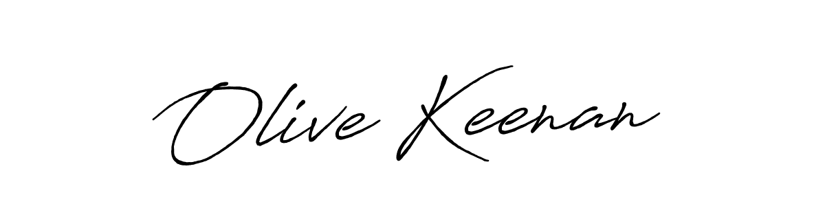 Make a beautiful signature design for name Olive Keenan. With this signature (Antro_Vectra_Bolder) style, you can create a handwritten signature for free. Olive Keenan signature style 7 images and pictures png