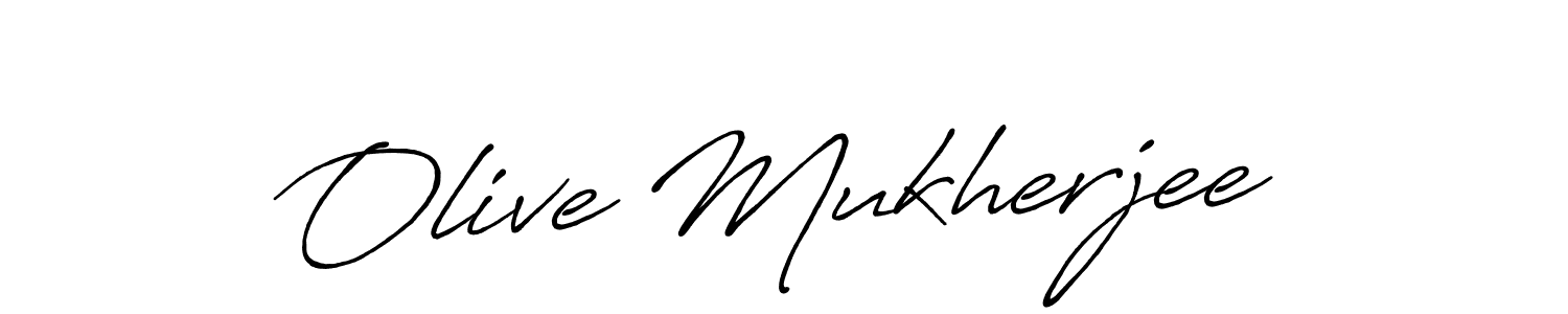 Once you've used our free online signature maker to create your best signature Antro_Vectra_Bolder style, it's time to enjoy all of the benefits that Olive Mukherjee name signing documents. Olive Mukherjee signature style 7 images and pictures png