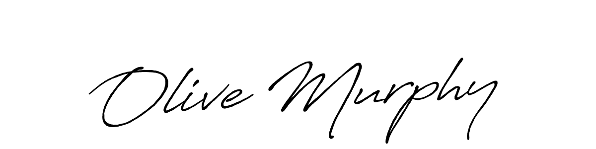 Also You can easily find your signature by using the search form. We will create Olive Murphy name handwritten signature images for you free of cost using Antro_Vectra_Bolder sign style. Olive Murphy signature style 7 images and pictures png