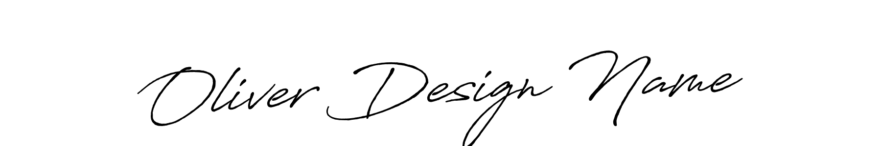 Make a beautiful signature design for name Oliver Design Name. With this signature (Antro_Vectra_Bolder) style, you can create a handwritten signature for free. Oliver Design Name signature style 7 images and pictures png