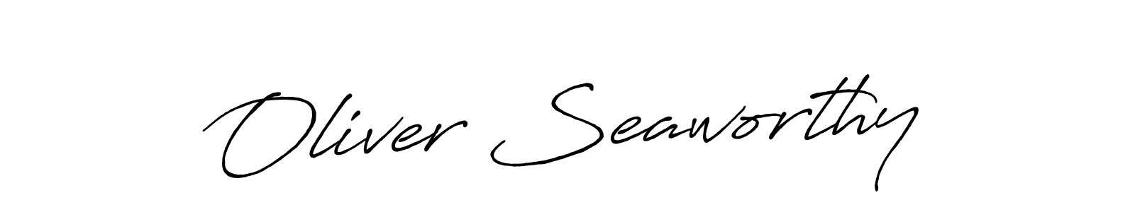 Oliver Seaworthy stylish signature style. Best Handwritten Sign (Antro_Vectra_Bolder) for my name. Handwritten Signature Collection Ideas for my name Oliver Seaworthy. Oliver Seaworthy signature style 7 images and pictures png