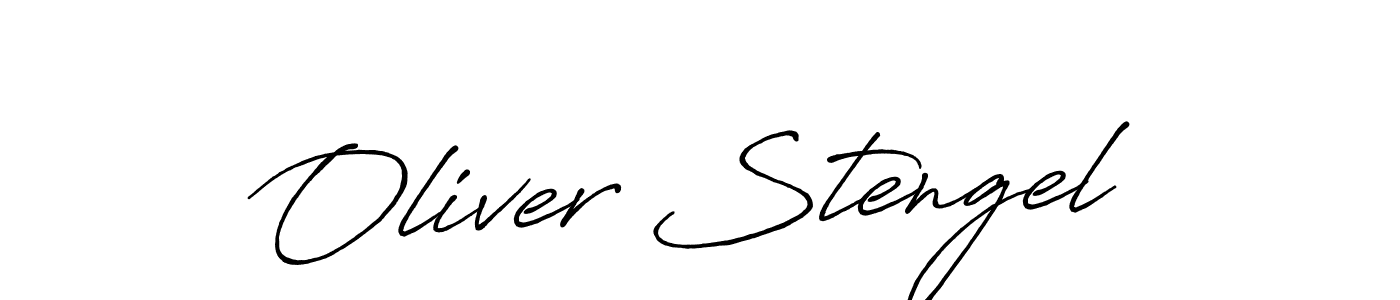 How to make Oliver Stengel name signature. Use Antro_Vectra_Bolder style for creating short signs online. This is the latest handwritten sign. Oliver Stengel signature style 7 images and pictures png