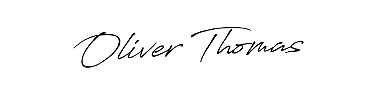 Create a beautiful signature design for name Oliver Thomas. With this signature (Antro_Vectra_Bolder) fonts, you can make a handwritten signature for free. Oliver Thomas signature style 7 images and pictures png