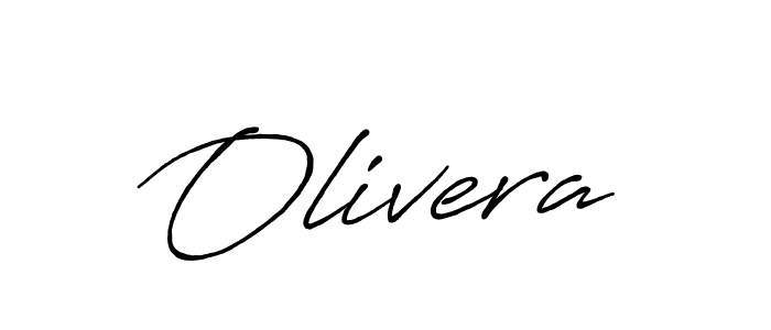 Olivera stylish signature style. Best Handwritten Sign (Antro_Vectra_Bolder) for my name. Handwritten Signature Collection Ideas for my name Olivera. Olivera signature style 7 images and pictures png