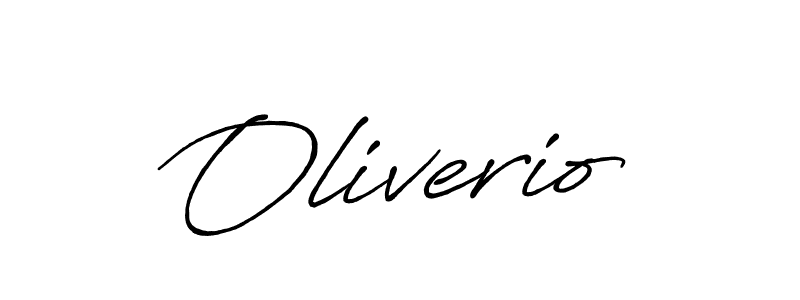 How to make Oliverio name signature. Use Antro_Vectra_Bolder style for creating short signs online. This is the latest handwritten sign. Oliverio signature style 7 images and pictures png