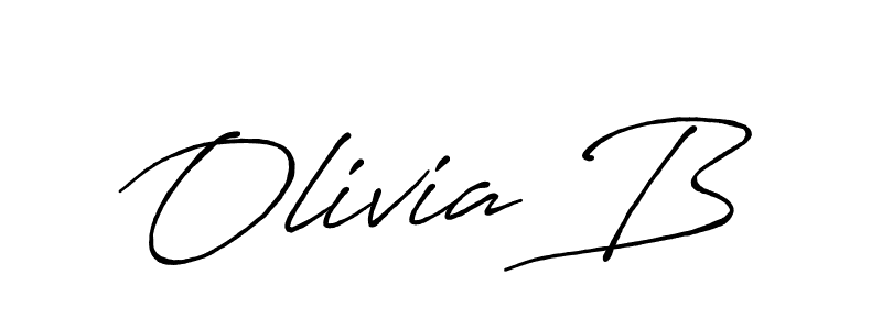 Best and Professional Signature Style for Olivia B. Antro_Vectra_Bolder Best Signature Style Collection. Olivia B signature style 7 images and pictures png