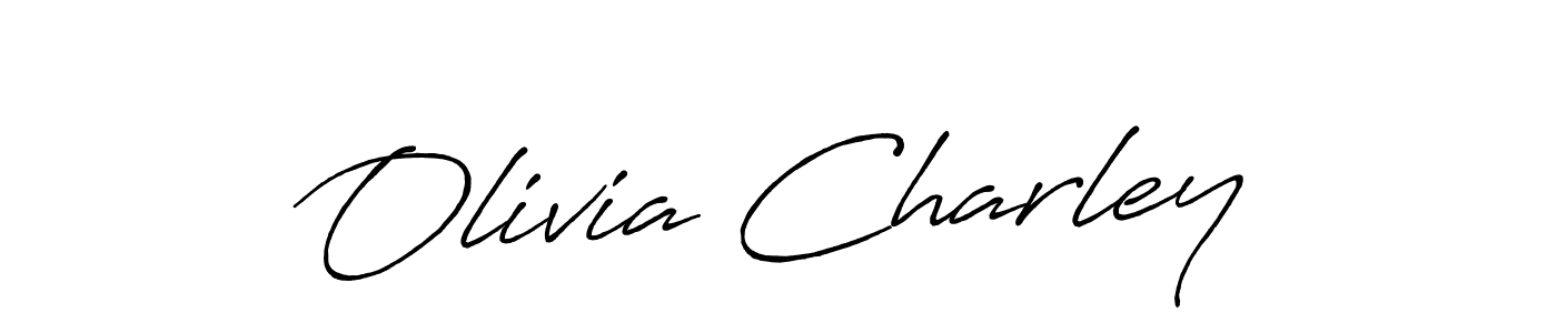 The best way (Antro_Vectra_Bolder) to make a short signature is to pick only two or three words in your name. The name Olivia Charley include a total of six letters. For converting this name. Olivia Charley signature style 7 images and pictures png