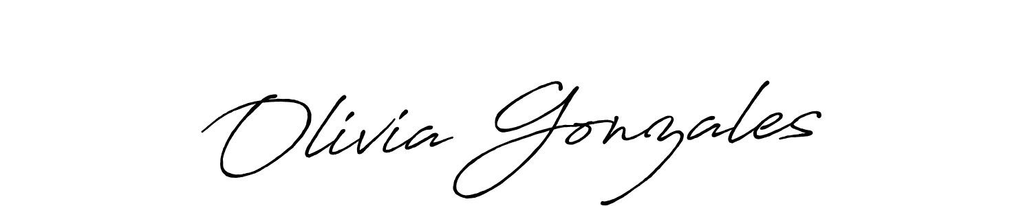 The best way (Antro_Vectra_Bolder) to make a short signature is to pick only two or three words in your name. The name Olivia Gonzales include a total of six letters. For converting this name. Olivia Gonzales signature style 7 images and pictures png