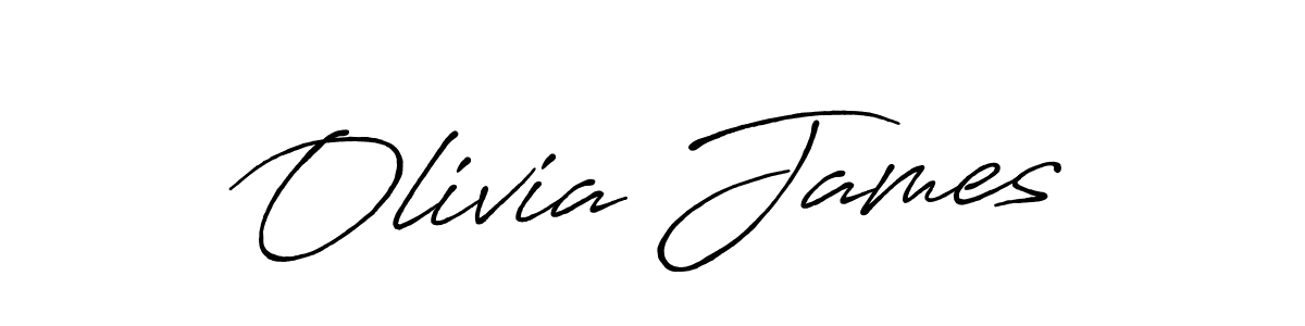 Make a beautiful signature design for name Olivia James. With this signature (Antro_Vectra_Bolder) style, you can create a handwritten signature for free. Olivia James signature style 7 images and pictures png