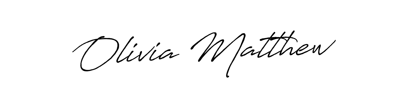 Also You can easily find your signature by using the search form. We will create Olivia Matthew name handwritten signature images for you free of cost using Antro_Vectra_Bolder sign style. Olivia Matthew signature style 7 images and pictures png