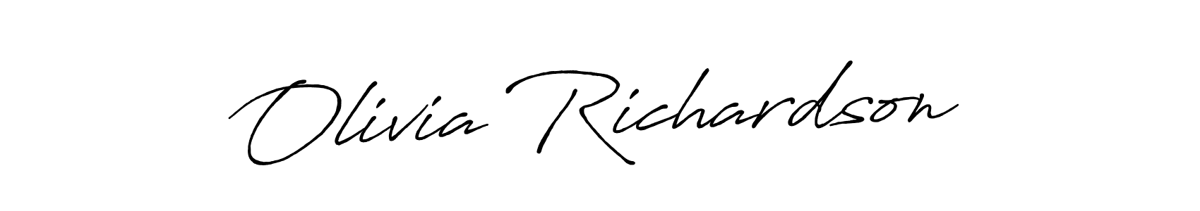 How to make Olivia Richardson signature? Antro_Vectra_Bolder is a professional autograph style. Create handwritten signature for Olivia Richardson name. Olivia Richardson signature style 7 images and pictures png