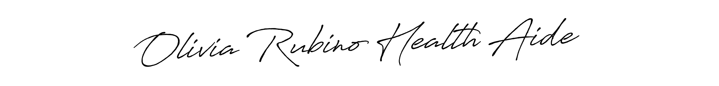 The best way (Antro_Vectra_Bolder) to make a short signature is to pick only two or three words in your name. The name Olivia Rubino Health Aide include a total of six letters. For converting this name. Olivia Rubino Health Aide signature style 7 images and pictures png