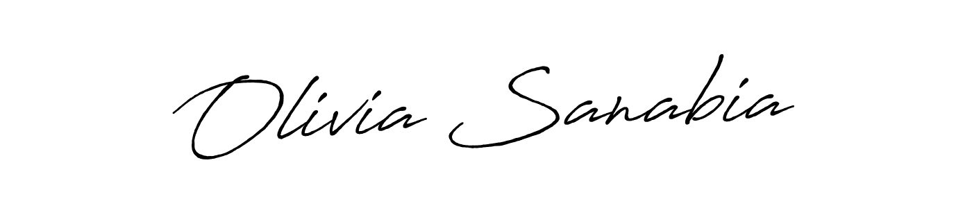 Make a beautiful signature design for name Olivia Sanabia. With this signature (Antro_Vectra_Bolder) style, you can create a handwritten signature for free. Olivia Sanabia signature style 7 images and pictures png