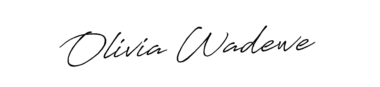 Design your own signature with our free online signature maker. With this signature software, you can create a handwritten (Antro_Vectra_Bolder) signature for name Olivia Wadewe. Olivia Wadewe signature style 7 images and pictures png