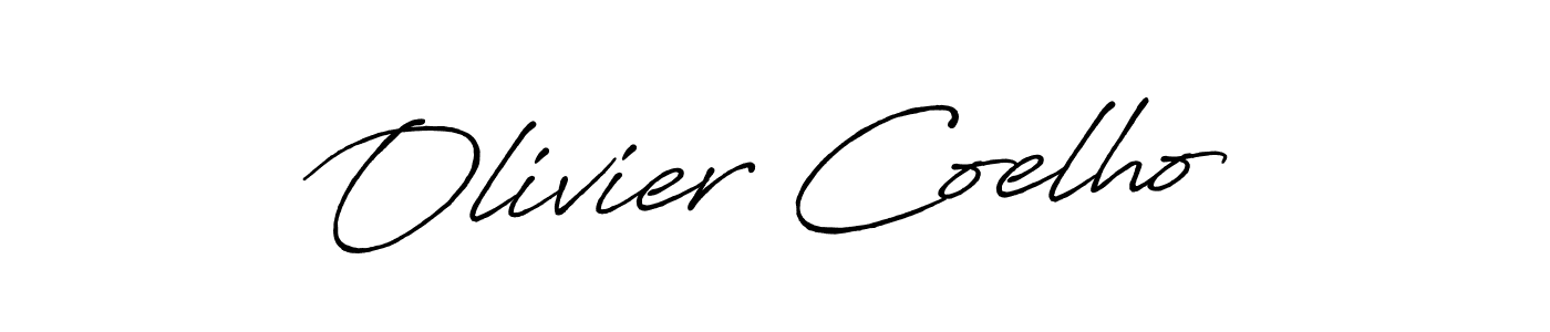 Make a beautiful signature design for name Olivier Coelho. With this signature (Antro_Vectra_Bolder) style, you can create a handwritten signature for free. Olivier Coelho signature style 7 images and pictures png