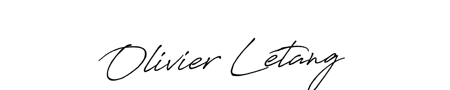 Antro_Vectra_Bolder is a professional signature style that is perfect for those who want to add a touch of class to their signature. It is also a great choice for those who want to make their signature more unique. Get Olivier Létang name to fancy signature for free. Olivier Létang signature style 7 images and pictures png