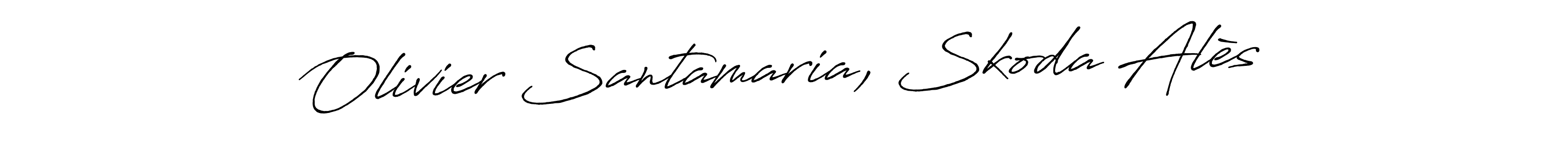 Olivier Santamaria, Skoda Alès stylish signature style. Best Handwritten Sign (Antro_Vectra_Bolder) for my name. Handwritten Signature Collection Ideas for my name Olivier Santamaria, Skoda Alès. Olivier Santamaria, Skoda Alès signature style 7 images and pictures png