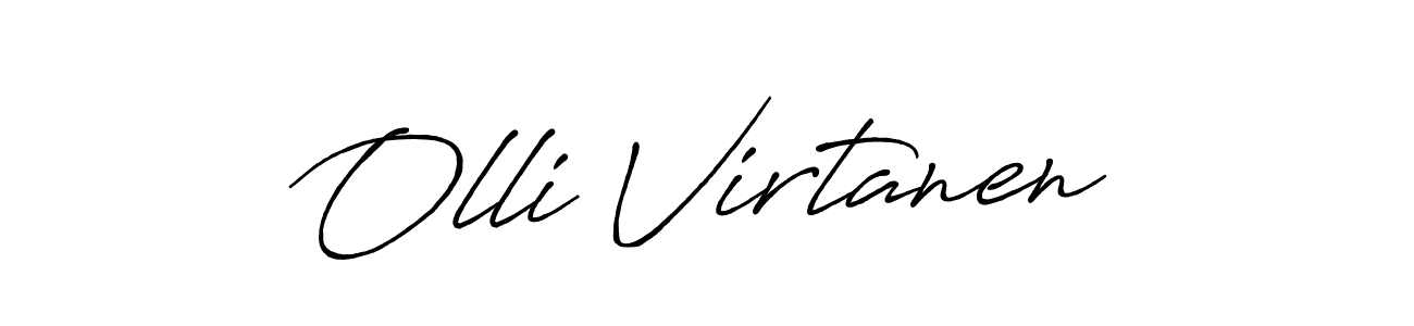 Similarly Antro_Vectra_Bolder is the best handwritten signature design. Signature creator online .You can use it as an online autograph creator for name Olli Virtanen. Olli Virtanen signature style 7 images and pictures png