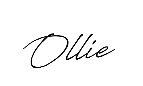 Create a beautiful signature design for name Ollie. With this signature (Antro_Vectra_Bolder) fonts, you can make a handwritten signature for free. Ollie signature style 7 images and pictures png