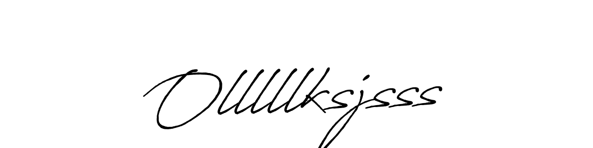 How to make Olllllksjsss signature? Antro_Vectra_Bolder is a professional autograph style. Create handwritten signature for Olllllksjsss name. Olllllksjsss signature style 7 images and pictures png