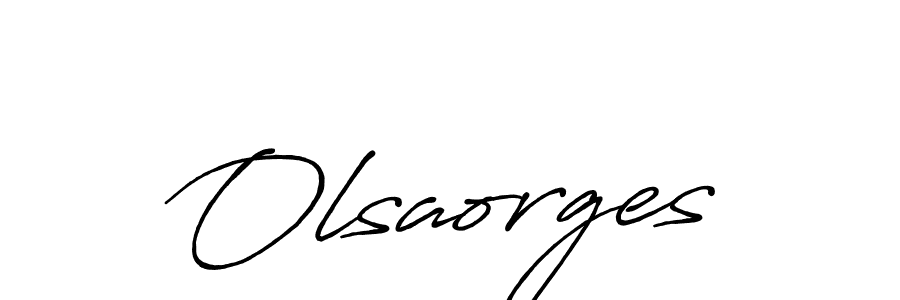 Create a beautiful signature design for name Olsaorges. With this signature (Antro_Vectra_Bolder) fonts, you can make a handwritten signature for free. Olsaorges signature style 7 images and pictures png