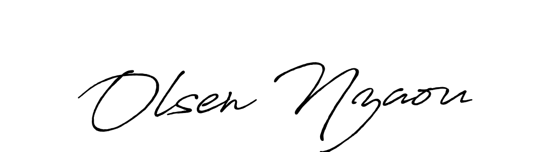 Similarly Antro_Vectra_Bolder is the best handwritten signature design. Signature creator online .You can use it as an online autograph creator for name Olsen Nzaou. Olsen Nzaou signature style 7 images and pictures png