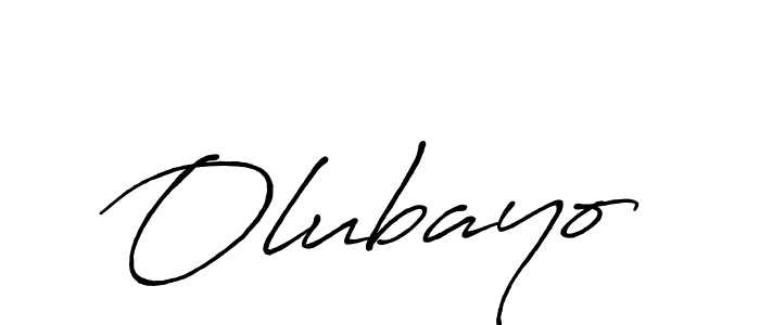 Make a beautiful signature design for name Olubayo. With this signature (Antro_Vectra_Bolder) style, you can create a handwritten signature for free. Olubayo signature style 7 images and pictures png