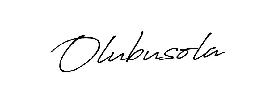 Olubusola stylish signature style. Best Handwritten Sign (Antro_Vectra_Bolder) for my name. Handwritten Signature Collection Ideas for my name Olubusola. Olubusola signature style 7 images and pictures png