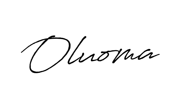 Also we have Oluoma name is the best signature style. Create professional handwritten signature collection using Antro_Vectra_Bolder autograph style. Oluoma signature style 7 images and pictures png